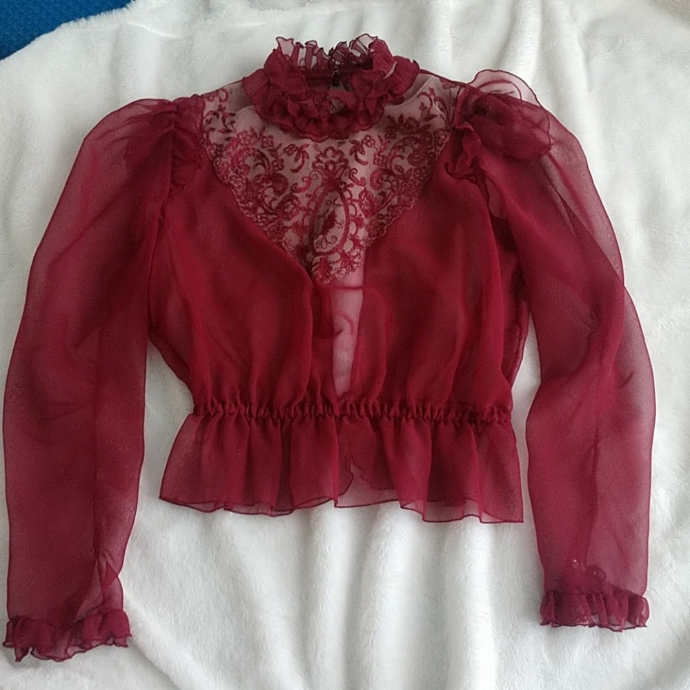 Vintage sheer blouse